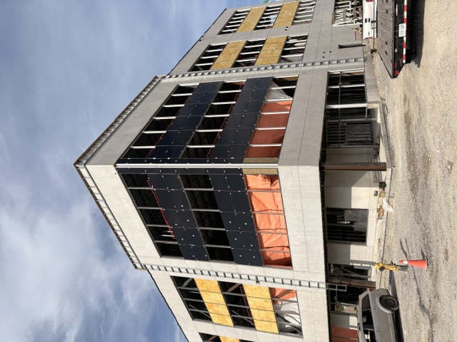 Commercial exterior construction project