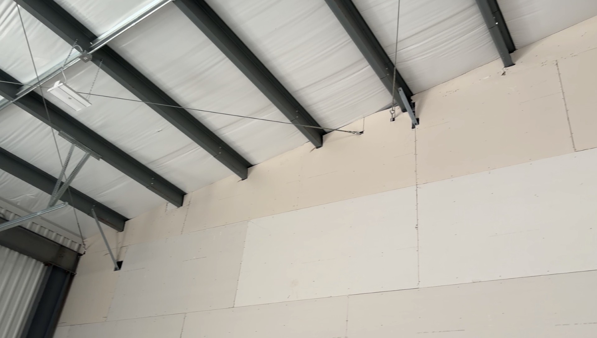 Commercial interior drywall installation
